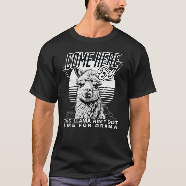 No Drama Llama T Shirt (Framsida)