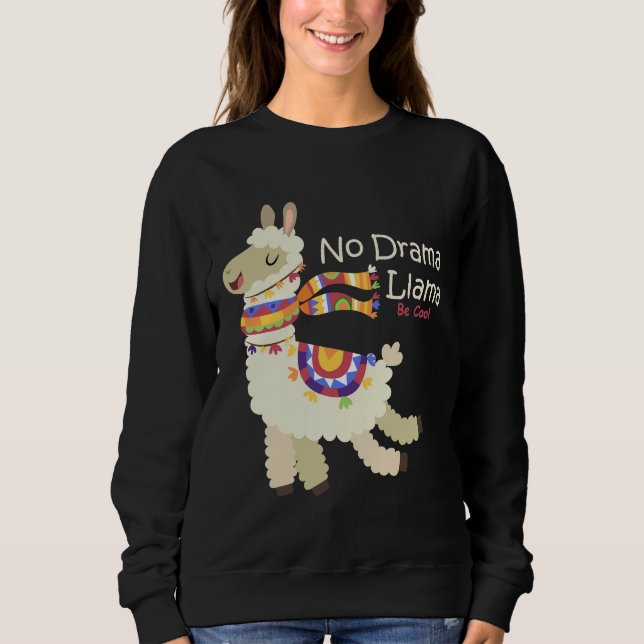 No Drama Llama T Shirt (Framsida)