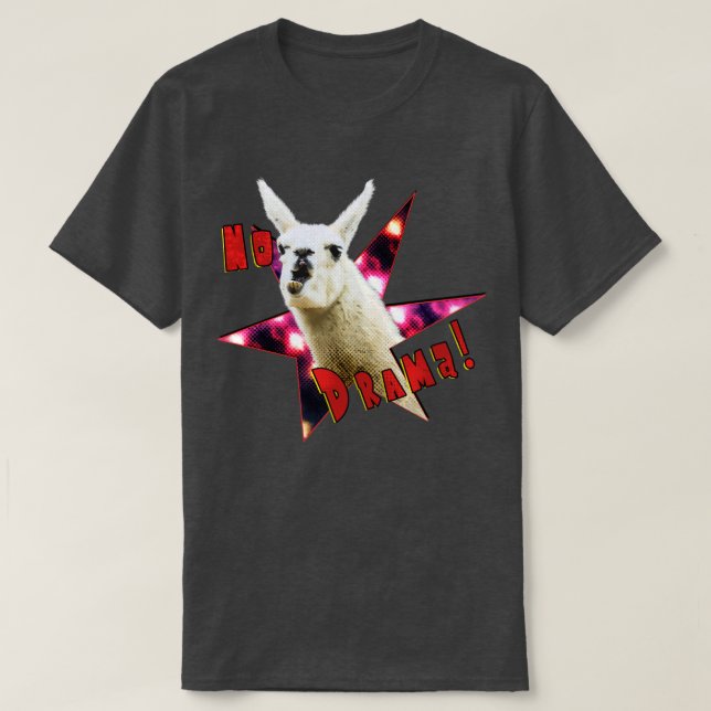 No Drama Llama T Shirt (Design framsida)