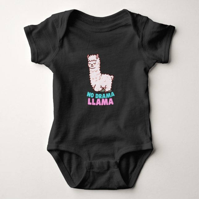 No Drama Llama T Shirt (Framsida)