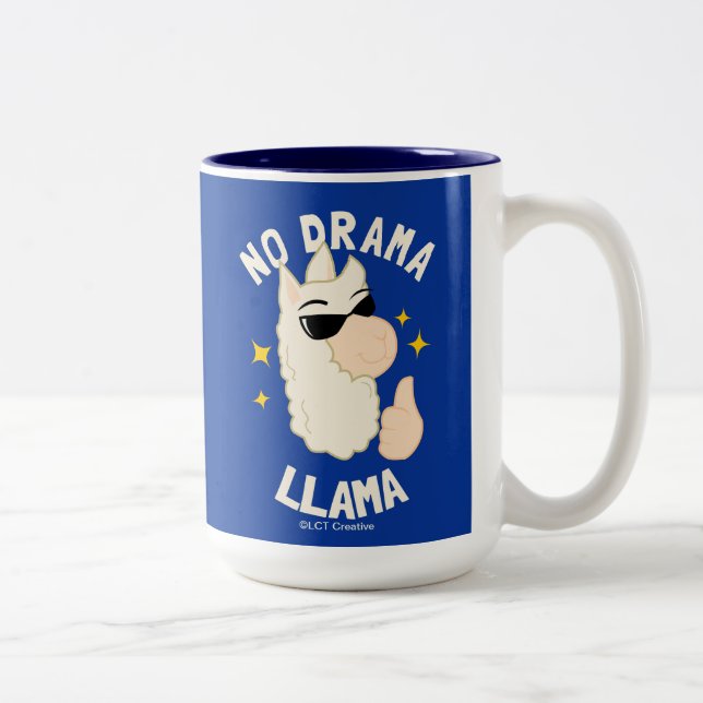 No Drama Llama Två-Tonad Mugg (Höger)
