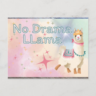 No Drama Llama Vykort