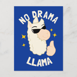 No Drama Llama Vykort