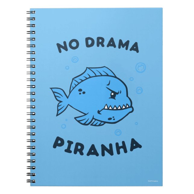 No Drama Piranha Anteckningsbok (Framsidan)