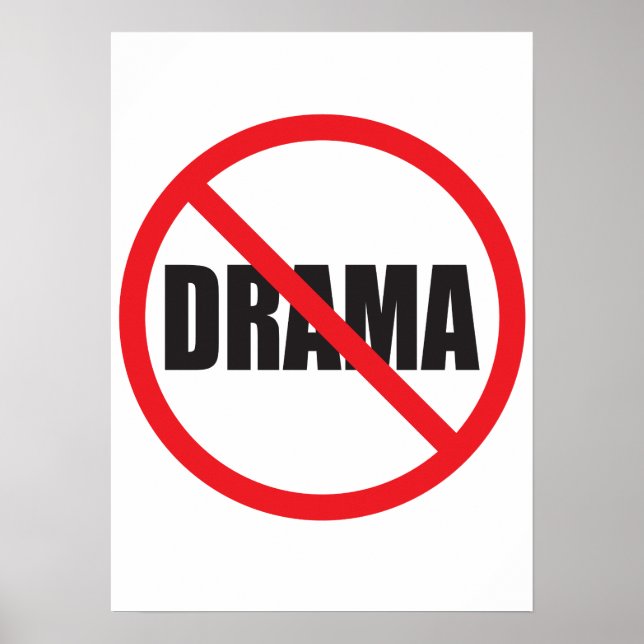 No Drama Poster (Framsidan)