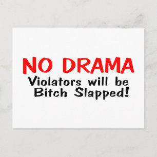 No Drama Vykort