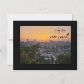 No End to His Kingdom Flat Note Card Anteckningskort
