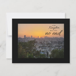No End to His Kingdom Flat Note Card Anteckningskort