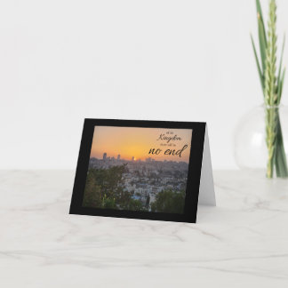 No End to His Kingdom Folded Note Card Anteckningskort