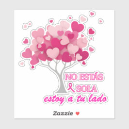 No estás sola en lucha contra el Cáncer de mama Klistermärken