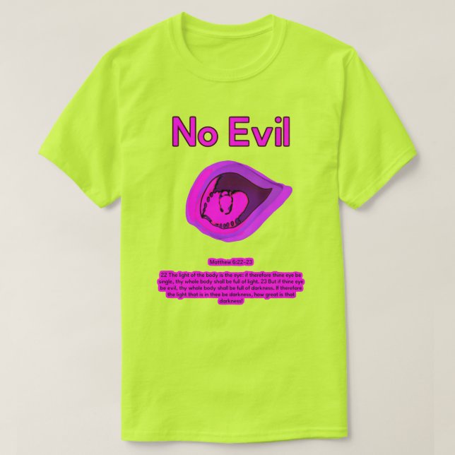No Evil - Purple Passion -  T-Shirt (Design framsida)
