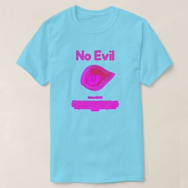 No Evil - Tahitian Sunset Logo-  T-Shirt (Design framsida)