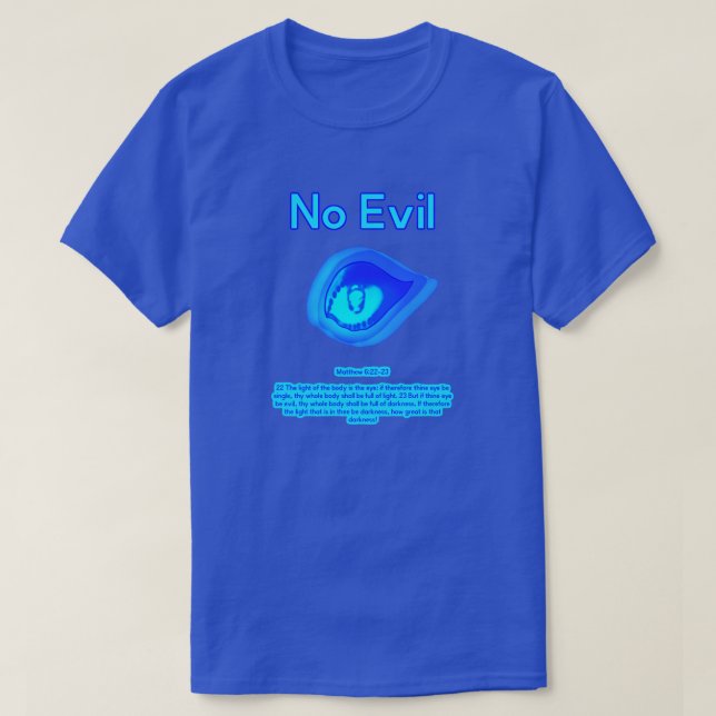 No Evil - Tropical Wave Logotyp - T Shirt (Design framsida)