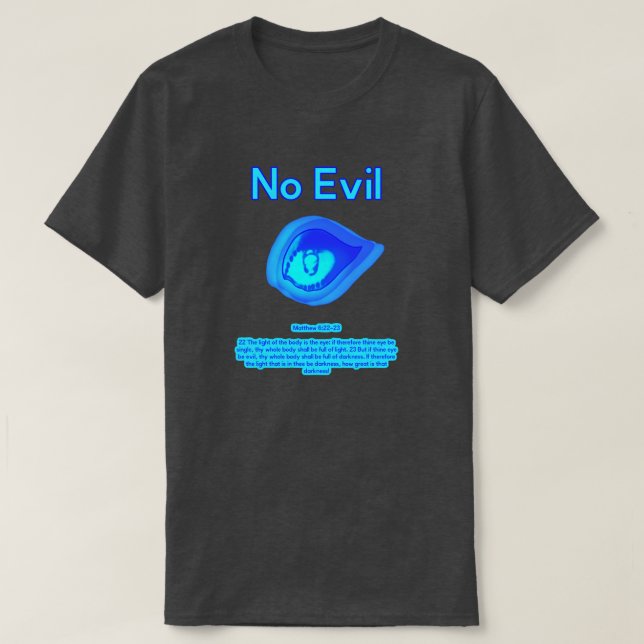 No Evil - Tropical Wave Logotyp - T Shirt (Design framsida)