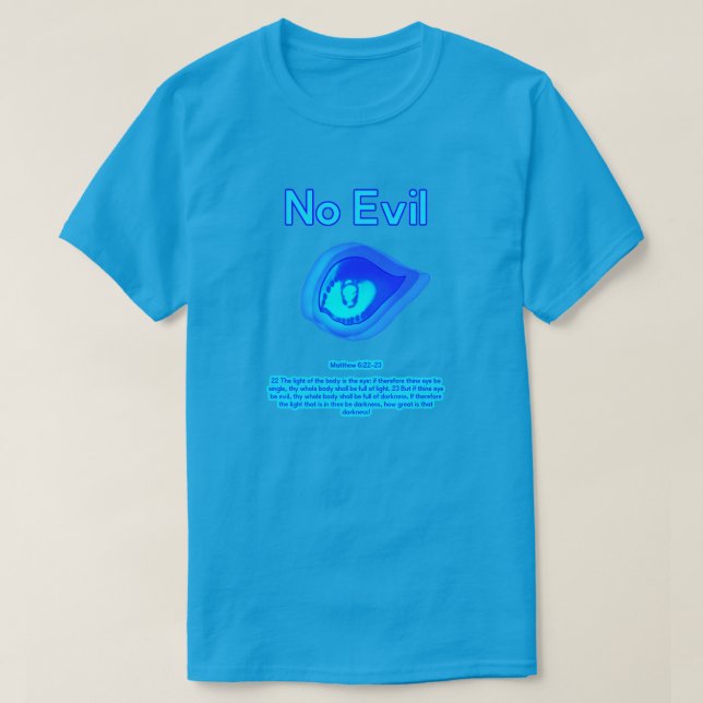 No Evil - Tropisk Våg Logo - T Shirt (Design framsida)