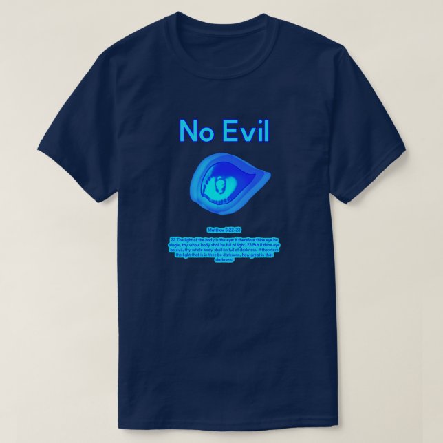 No Evil - Tropisk Våg Logo - T Shirt (Design framsida)