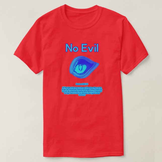 No Evil - Tropisk Våg Logo - T Shirt (Design framsida)