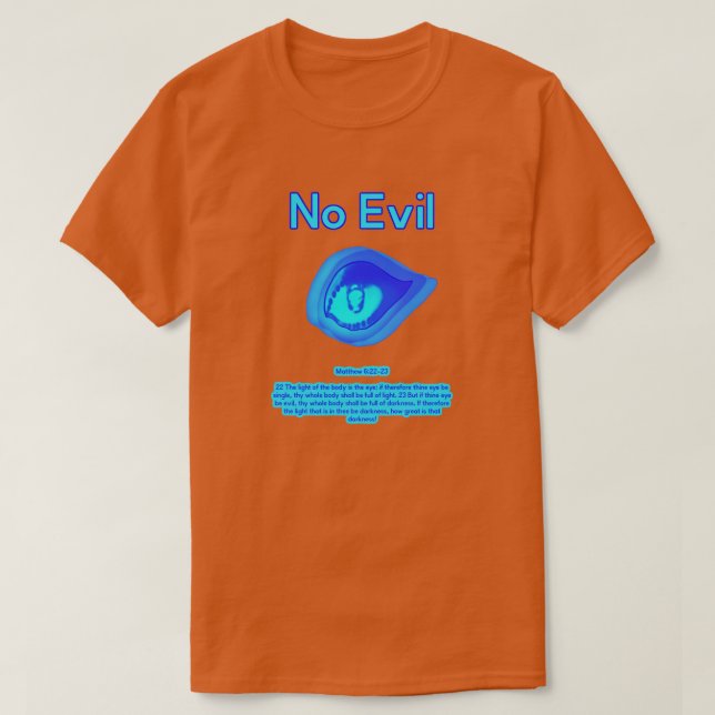 No Evil - Tropisk Våg Logo - T Shirt (Design framsida)