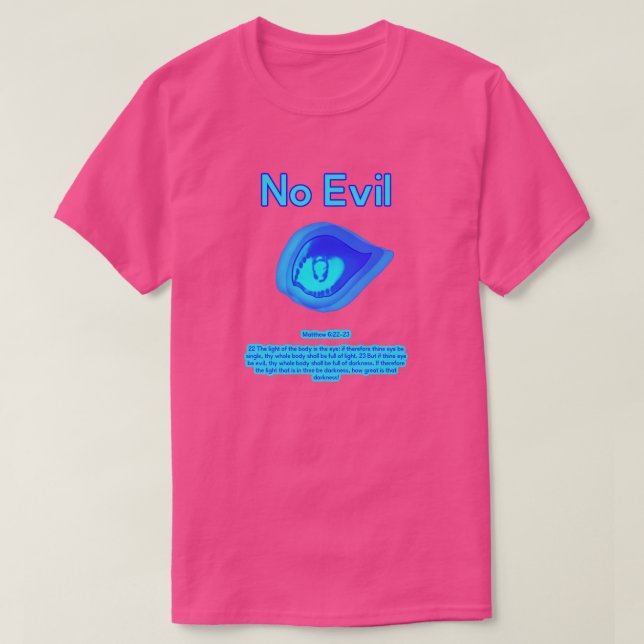 No Evil - Tropisk Våg Logo - T Shirt (Design framsida)