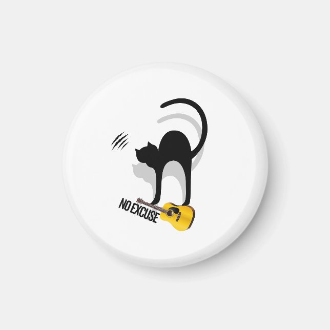 No Excuse Cat Magnets Magnet (Framsidan)