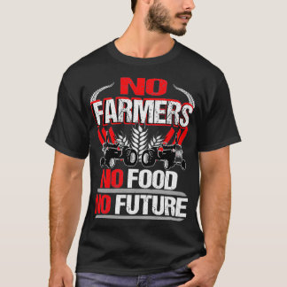 No Farmers No Food No Future Farmer Demo Protest S T Shirt