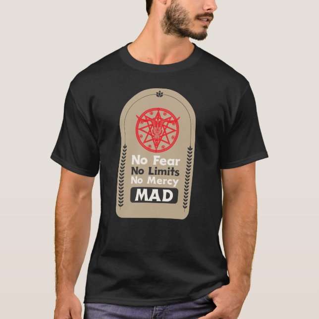 No fear, no limits, no mercy t shirt (Framsida)