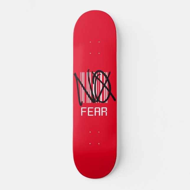 NO FEAR Skboard Mini Skateboard Bräda 18,5 Cm (Framsida)