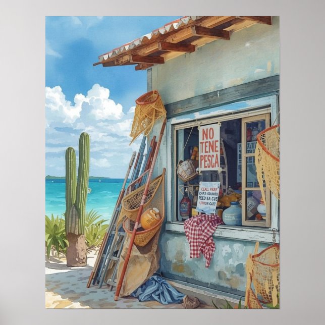 No fish today bonaire poster (Framsidan)