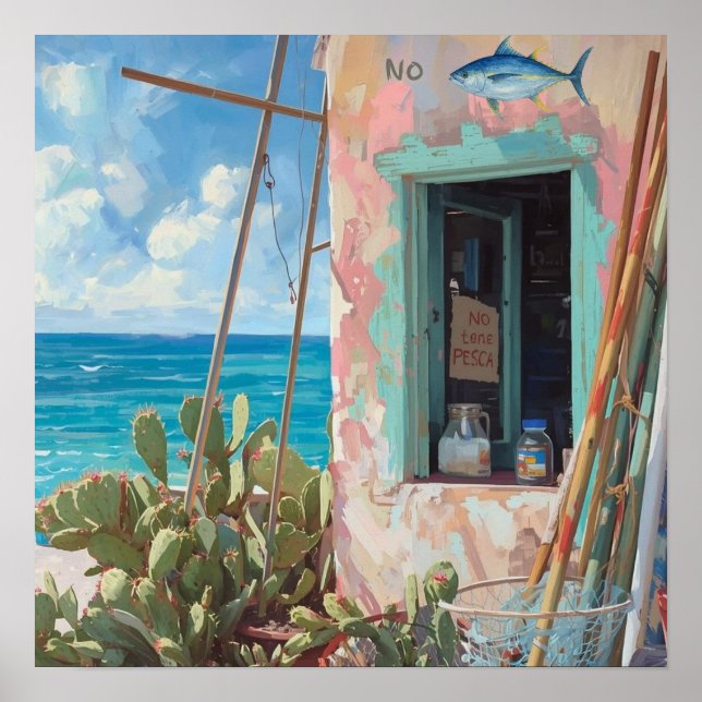 No fish today bonaire poster (Framsidan)