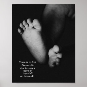 "No Foot too small" stödraster för felsökning Poster