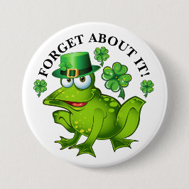 No Frog Kissing St. Patrick's Day Button Knapp