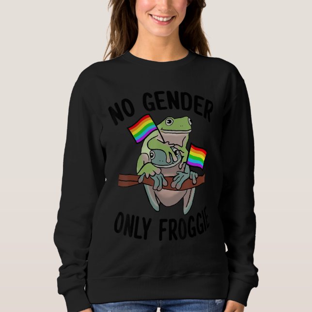 No Gender Only Froggie Proud Gay LGBT T Shirt (Framsida)