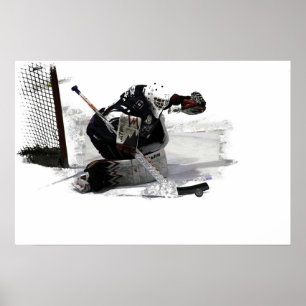 No Goal Hockey Goalie Poster