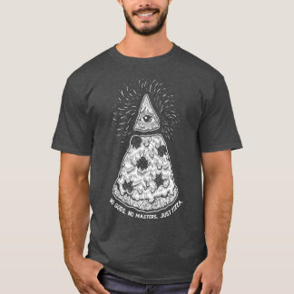No Gods No Masters Just Pizza Evil Satanic T Shirt