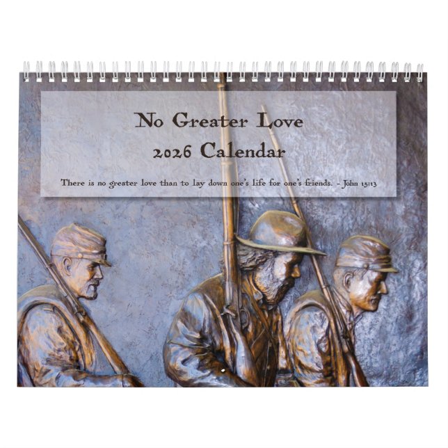 No Greater Love 2026 Calendar Kalender (Omslag)
