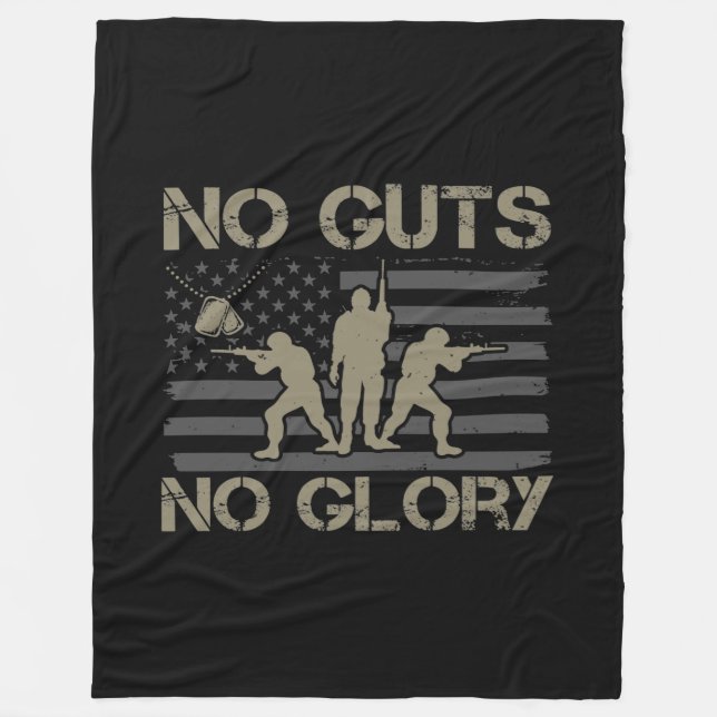 No Guts No Glory Fleecefilt (Framsidan)
