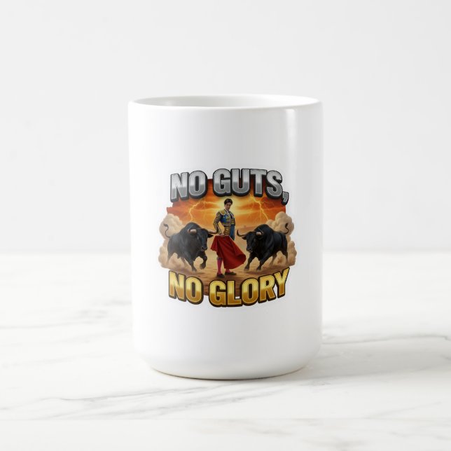 No Guts, No Glory: Motivational & Success Mindset Kaffemugg (Center)