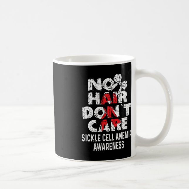NO Hair- Sickle Cell Anemia Awareness Supporter Ri Kaffemugg (Höger)