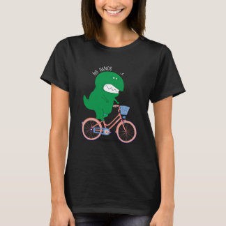 No Hands Bike Dino | Funny Dinosaur Riding Bike T Shirt