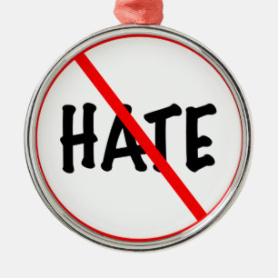 No Hate Julgransprydnad Metall