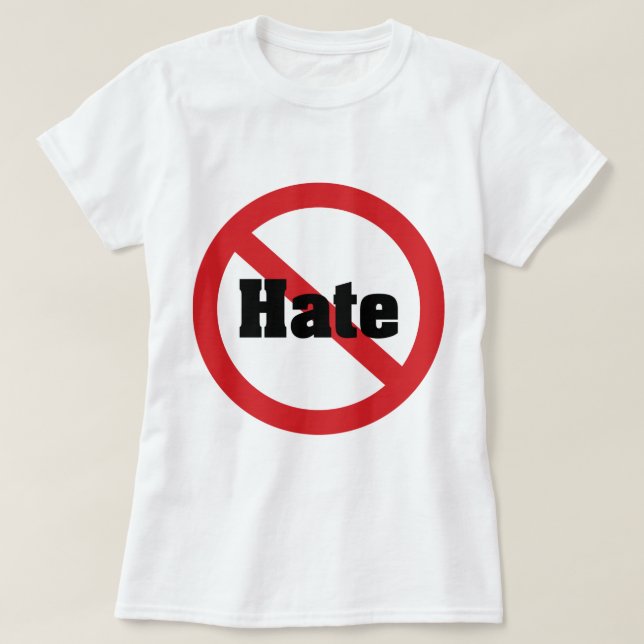 No Hate Tee Shirt (Design framsida)