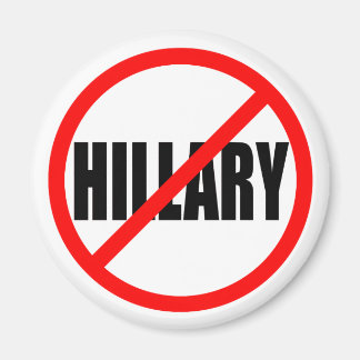 ’NO HILLARY’ MAGNET
