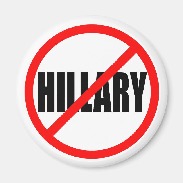 ’NO HILLARY’ MAGNET (Framsidan)