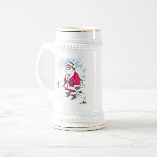 No Ho-Ho-vita stein w guld trim Sejdel (Framsida vänster)