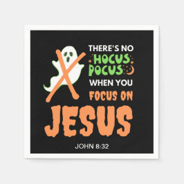 NO HOCUS POCUS Christian Halloween Papper Pappersservett