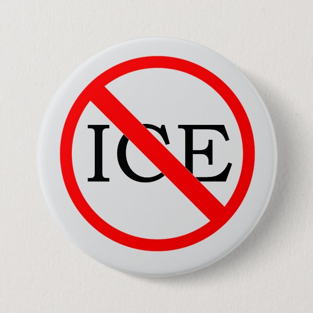 "NO ICE" Button Knapp (Framsida)