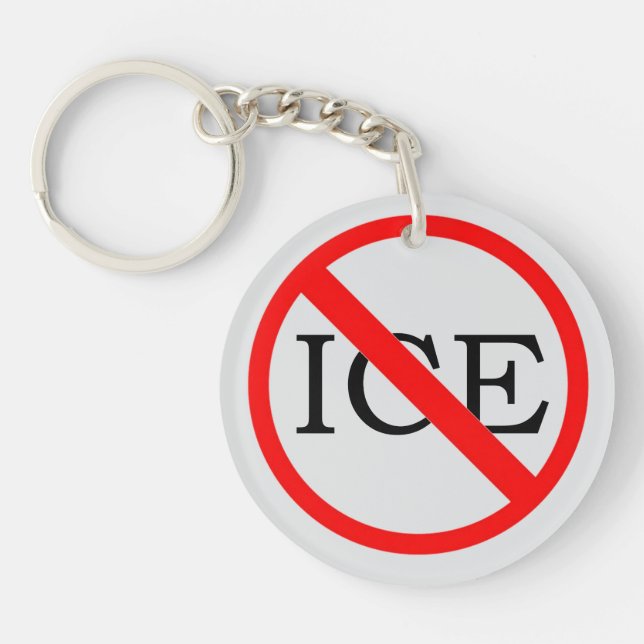 "NO ICE" Keychain (Framsidan)