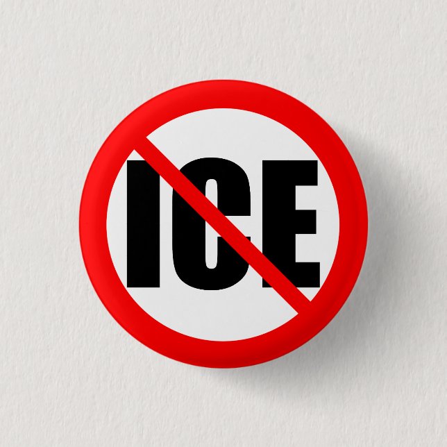"NO ICE" protest Knapp (Framsida)