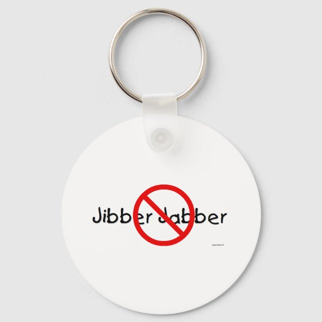 NO JIBBER JABBER NYCKELRING (Framsida)