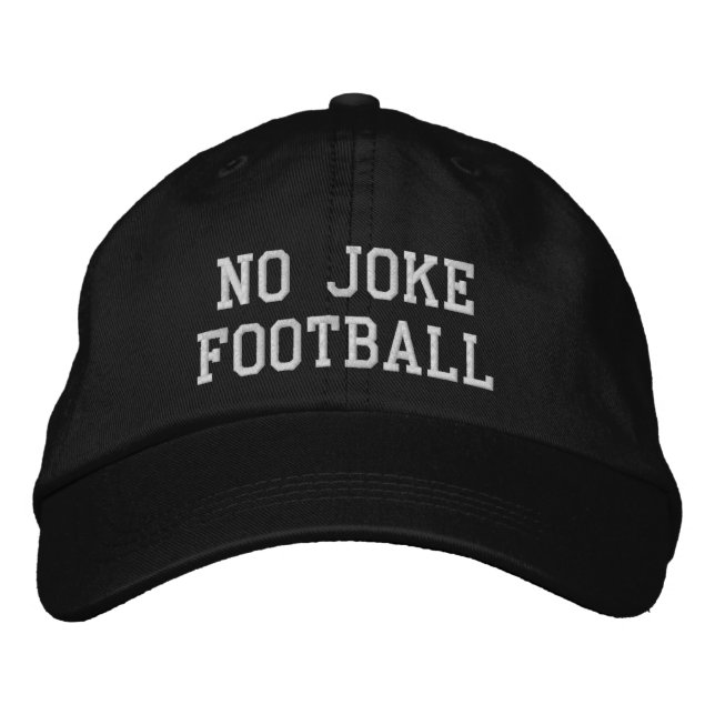 No Joke Football Original Embroidered Hat Broderad Keps (Framsida)